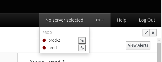 List of available servers